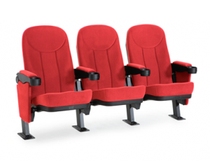 Seatcraft Mirage Row of 3, Fabric, Red