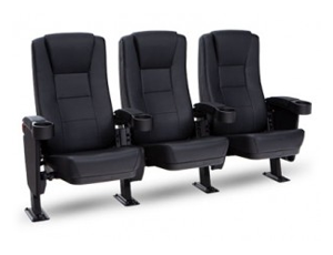 Seatcraft Montago Movie Seats, Vinyl, Black