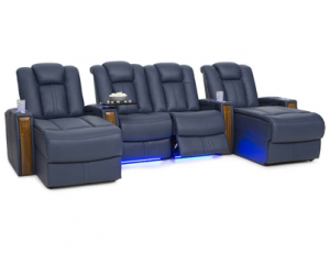 Seatcraft Monaco Chaise Top Grain Leather, 8+ Colors, Powered Headrest, Power Recline, Straight Rows
