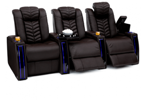 Seatcraft Veloce 3 Materials, 15+ Colors, Powered Headrest & Lumbar, Power Recline, Straight Rows