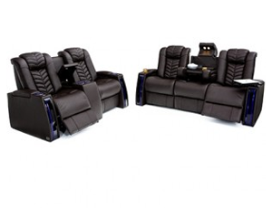 Seatcraft Prodigy Sofa & Loveseat Top Grain Leather 7000, 8+ Colors, Powered Headrest & Lumbar, Power Recline