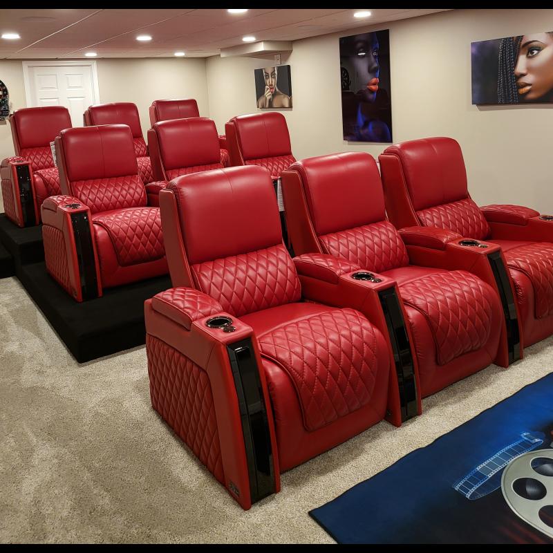 Seatcraft Apex Home Theater Seating Row of Home Theater Seats