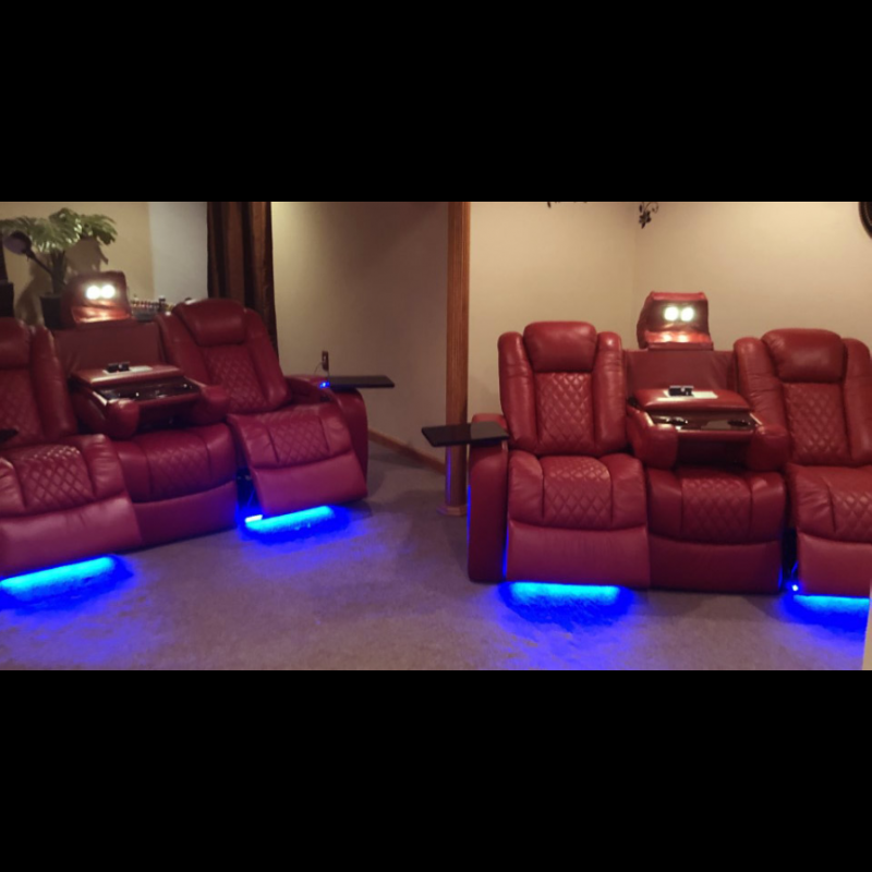 Seatcraft Anthem Home Theater Sectional 4Seating