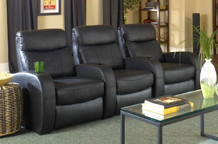 seatcraft rialto home theater seating black leather