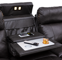 Sofa fold-down table